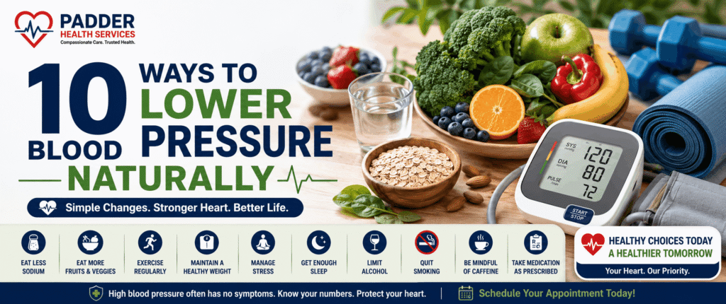 10 Ways to Lower Blood Pressure Naturally