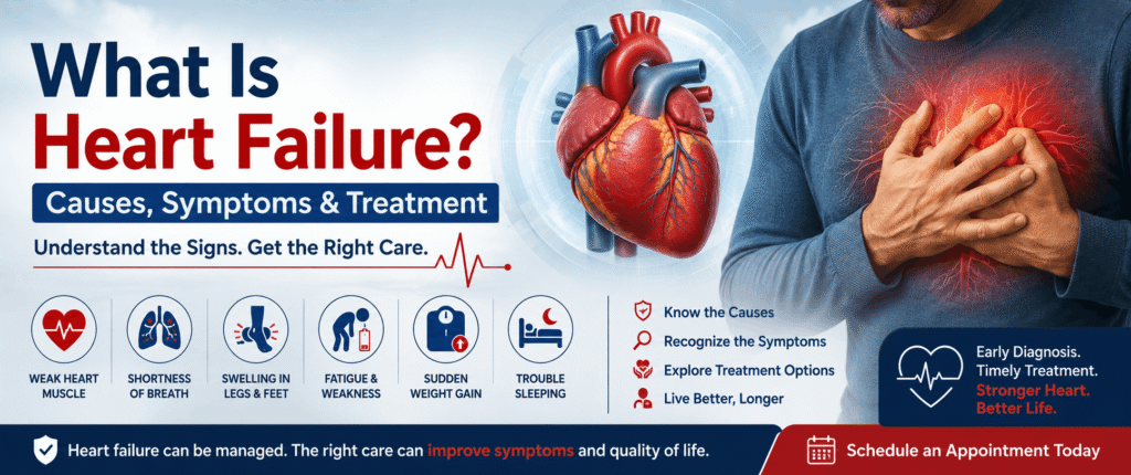What Is Heart Failure? Causes, Symptoms & Treatment