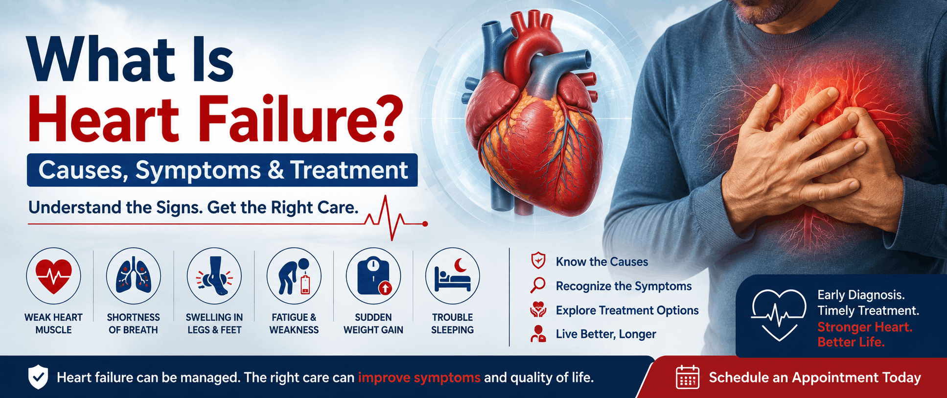 What Is Heart Failure? Causes, Symptoms & Treatment